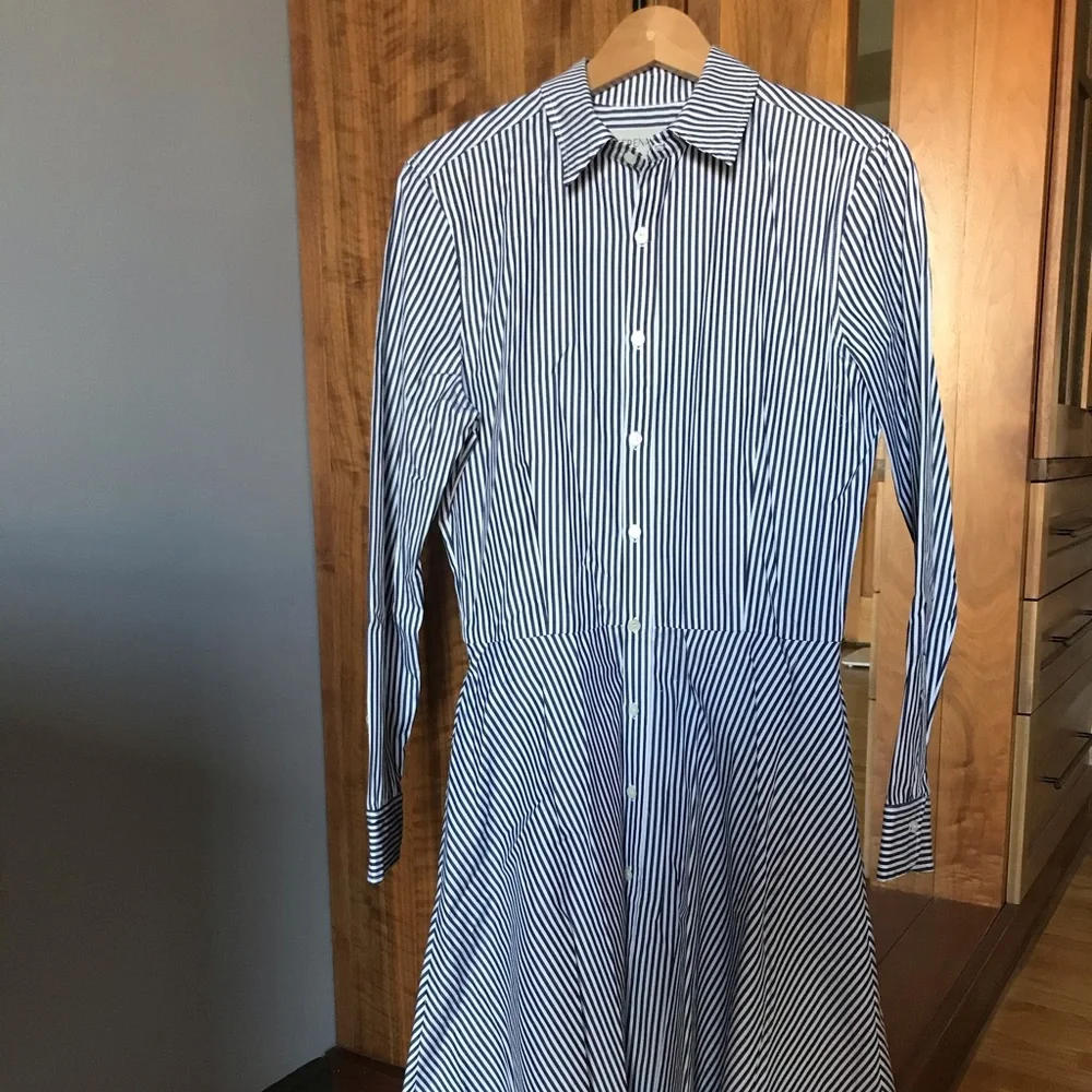 Serena and Lily Navy Stripe Jane Shirtdress - Picture 2 of 4